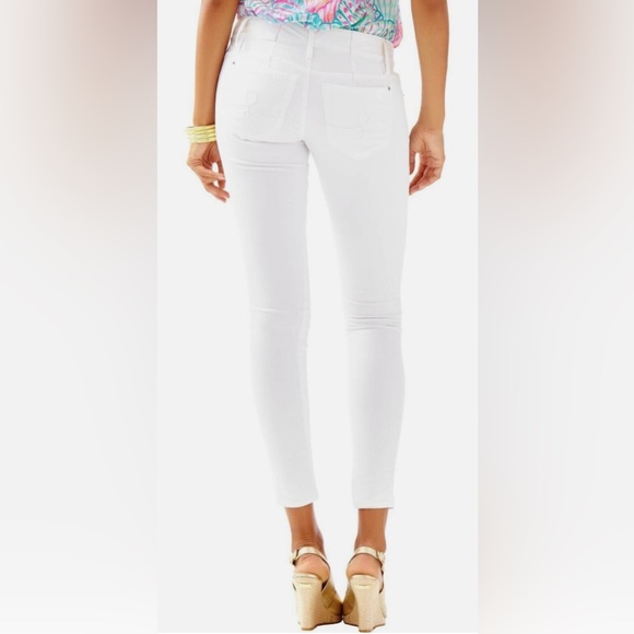 Lilly Pulitzer NWT Worth Skinny Jeans Resort White $158 Size 00,0 - Picture 5 of 11